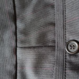 HUGO Halm Charcoal Pinstripe Dress Pant 34R